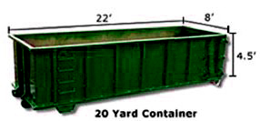 20 Yard Dumpster Container
